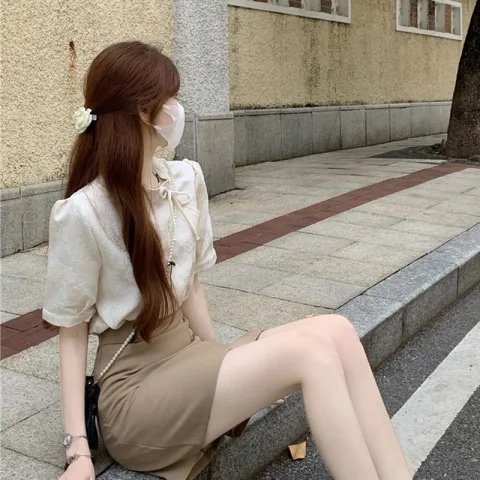 輕熟風女裝女春夏國潮民族新中式改良旗袍上衣高腰襯衫