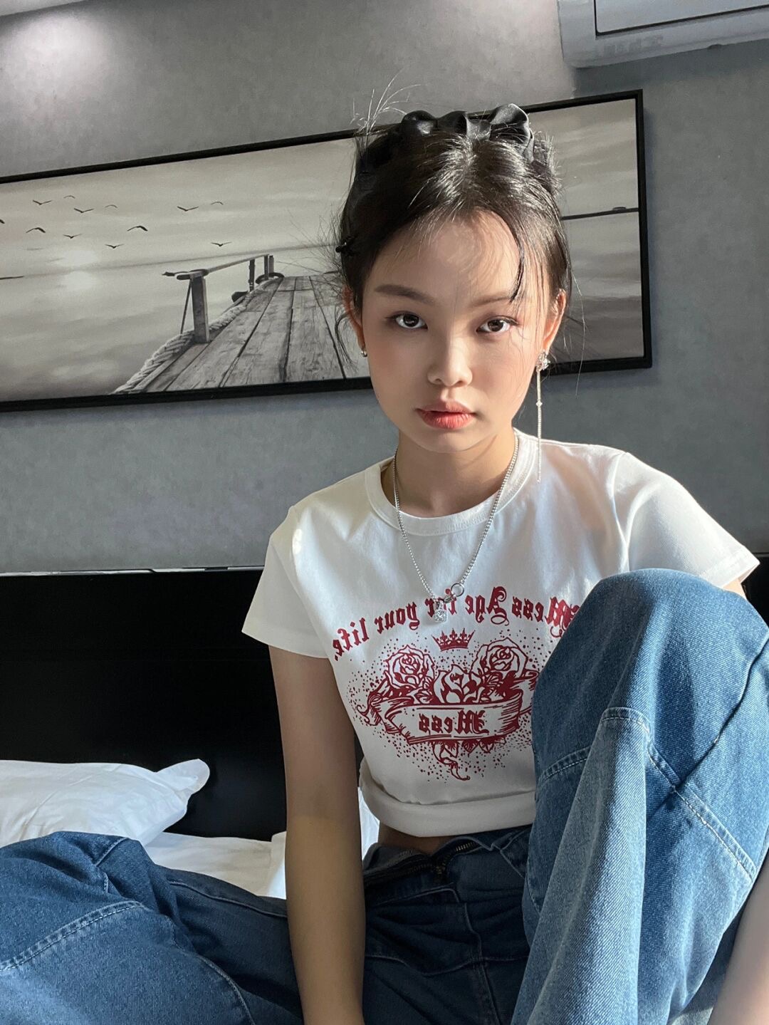 純欲風甜辣妹短款白色T恤夏季新款百搭上衣女