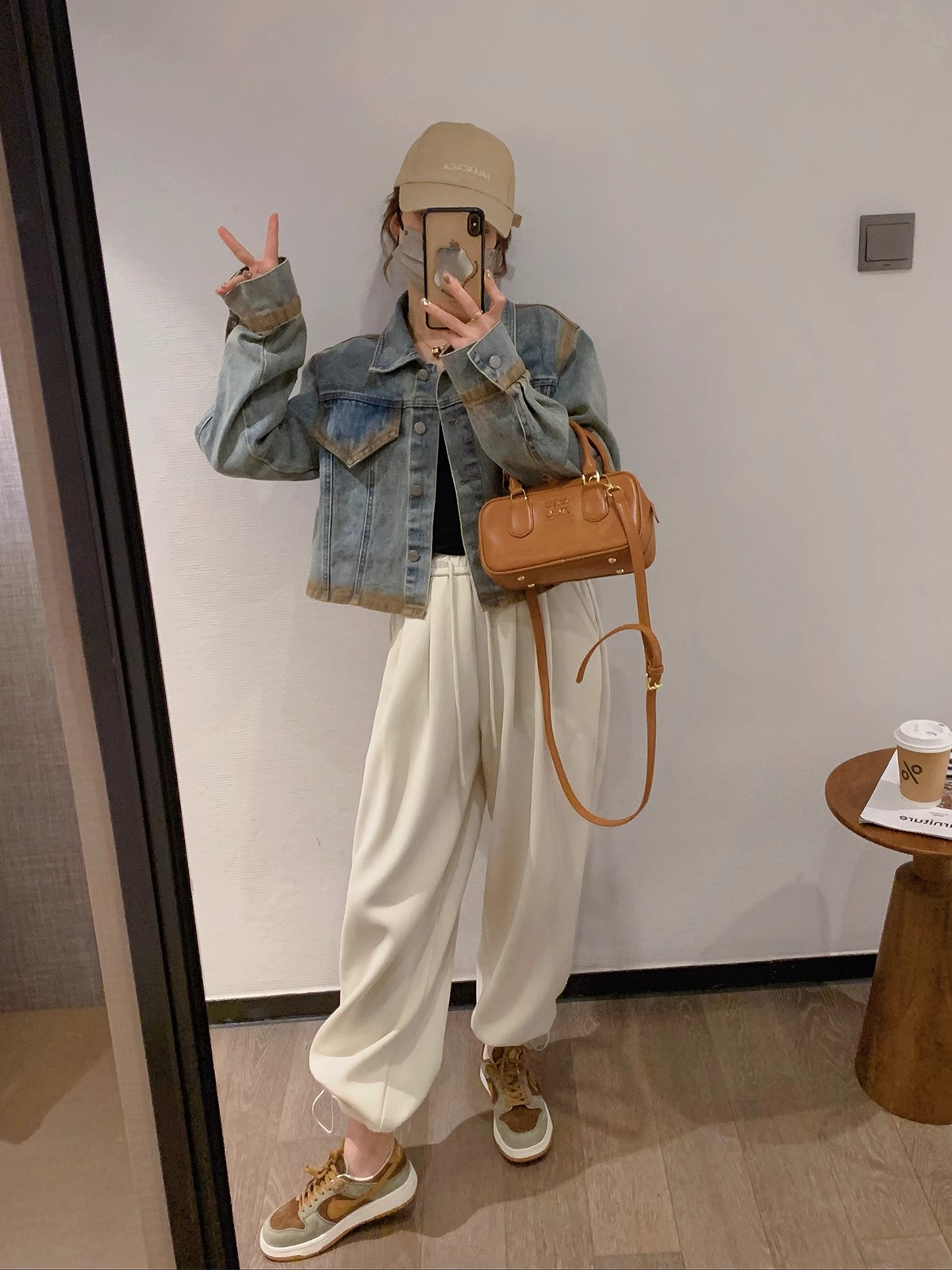 愛情魔鬼魚牛仔外套女2024春秋新款寬鬆百搭復古工裝夾克上衣潮