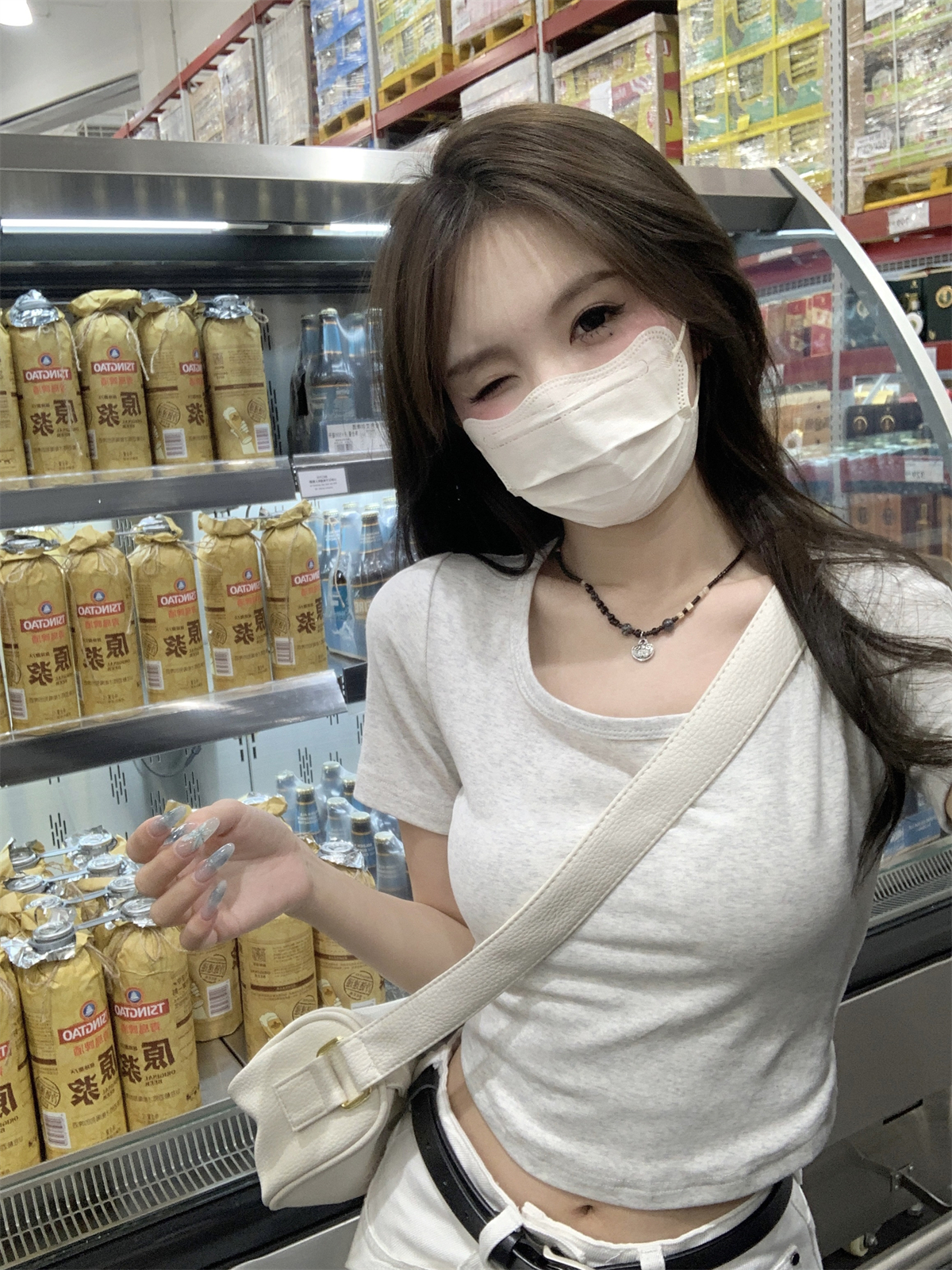 實拍 春夏韓版修身方領短款小個子純色百搭純棉短袖T恤上衣女