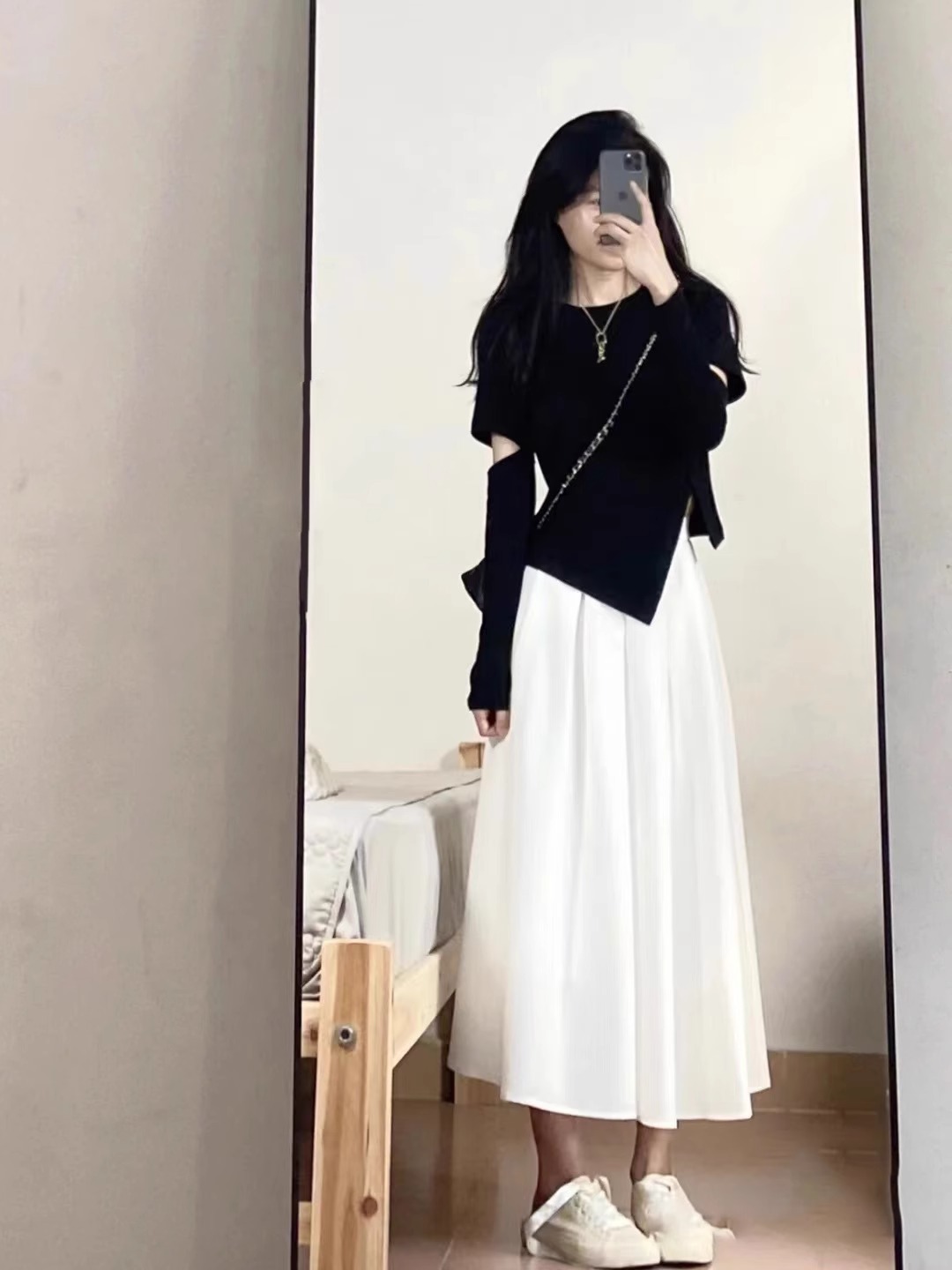 Official picture 92 cotton/8 spandex 40 counts 210g pure cotton pure cotton irregular hollow fake two pieces