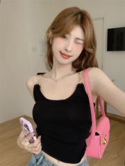 Photographed Summer New Design Sensory Slimming Women's T-shirt Backless Bodysuit