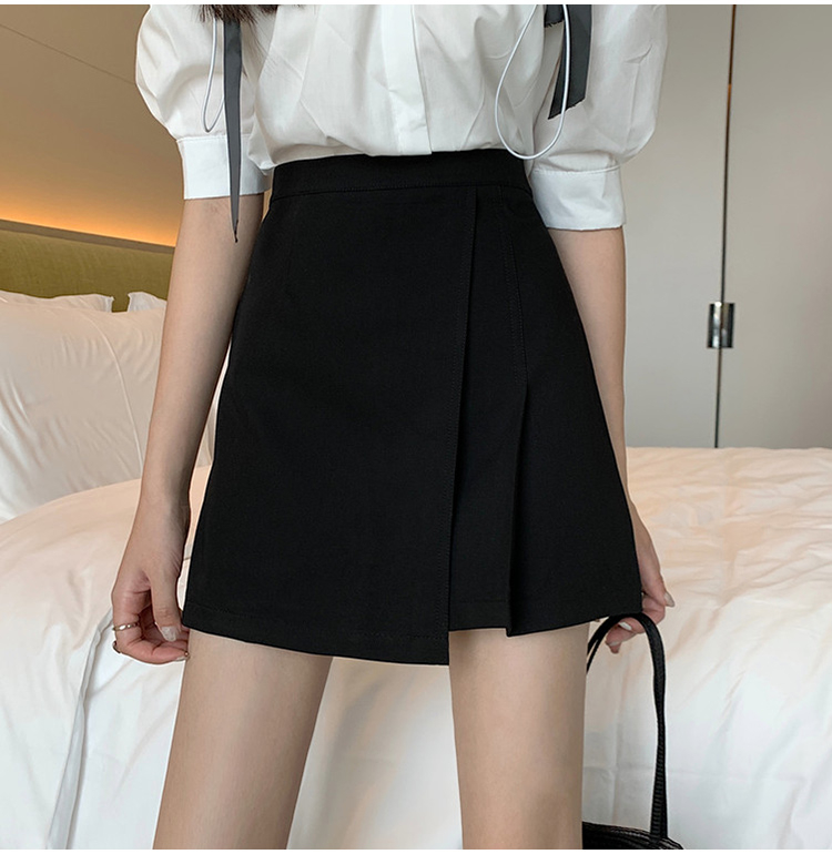 春夏季減齡學院風百褶半身裙韓版森女系高腰顯瘦A字裙短裙