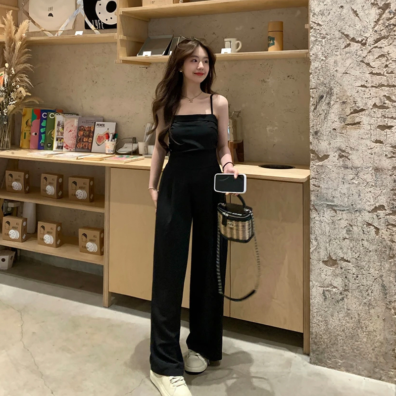 切糕自製~歲隼雲暮 小個子收腰顯高吊帶連體褲2024新款女