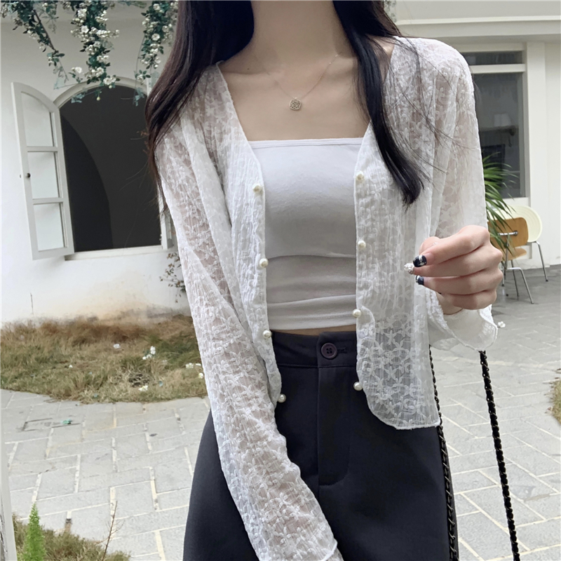 實拍 春夏新款防曬薄款開衫長袖外套上衣女