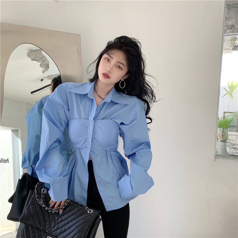 襯衫女士設計感小眾早春秋季新款襯衣法式氣質高級感別致上衣