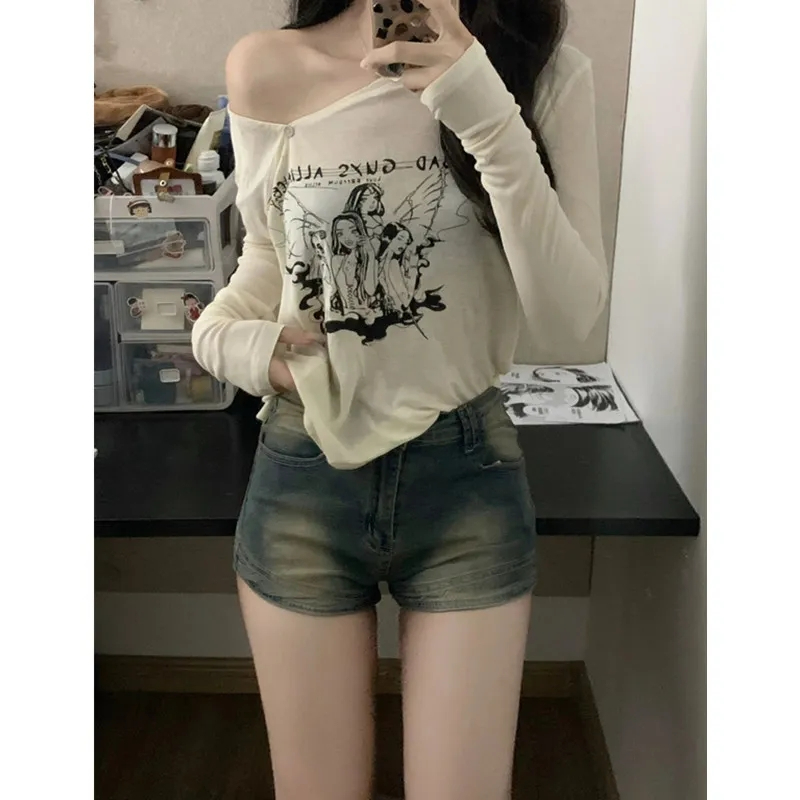 大碼胖mm修身牛仔短褲女夏季百搭彈力顯瘦辣妹包臀A字熱褲子潮ins