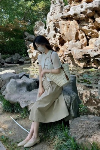 夏季盐系穿搭一整套轻熟风高级感气质新中式旗袍上衣两件套装裙子