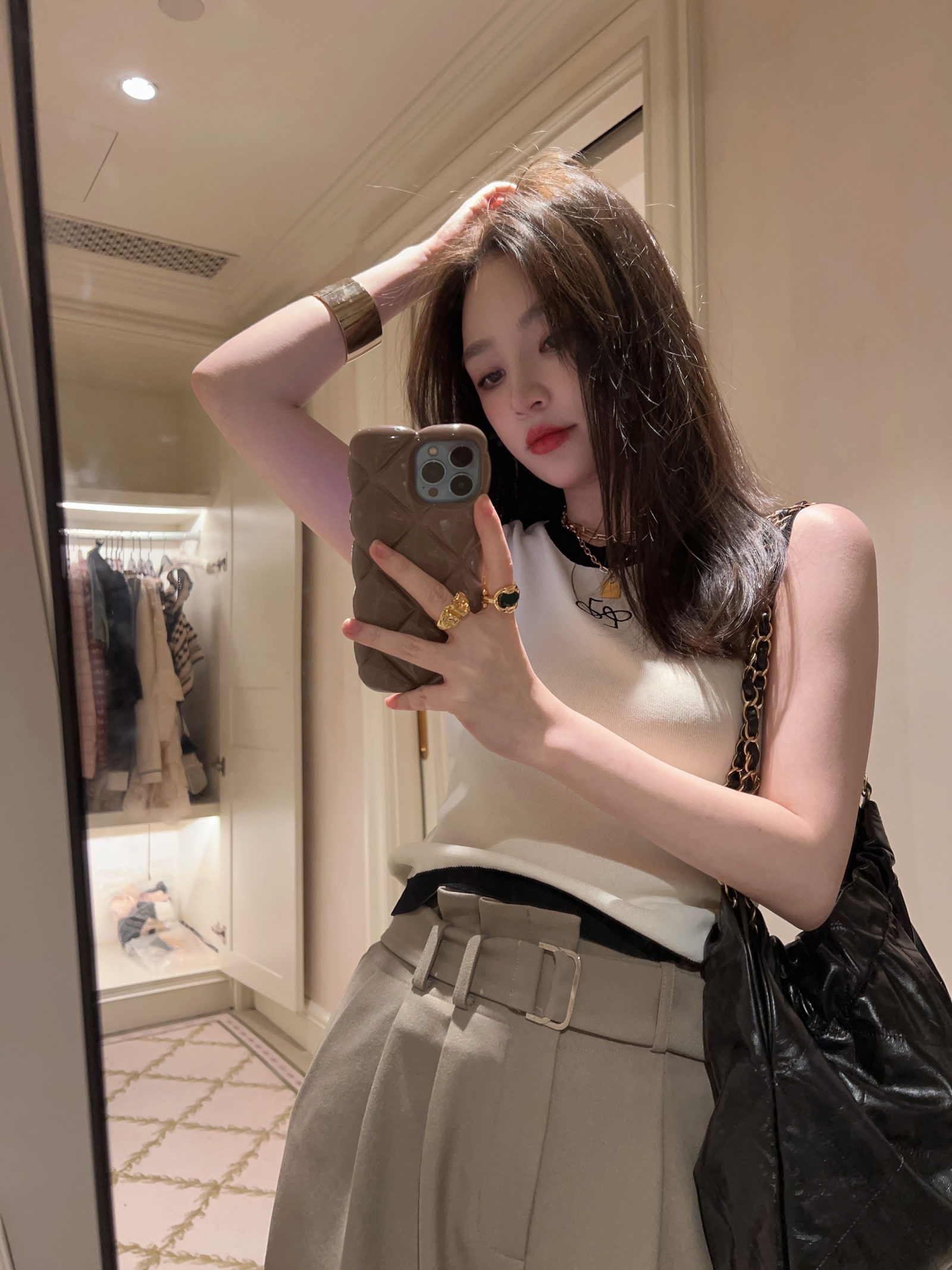 已出貨專屬背心」涼爽透氣無袖針織吊帶背心女內搭上衣