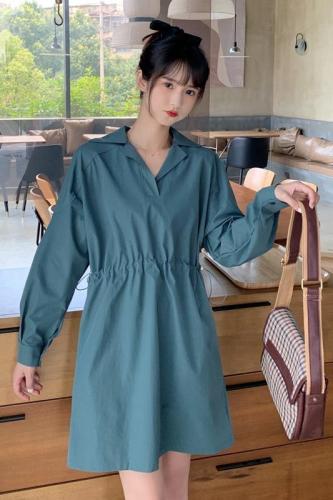 2024 spring new style real shot large size temperament waist dress for age reduction fat MM bottoming shirt M-4XL 200 pounds