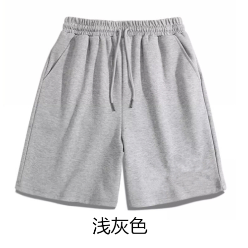 250克流线棉35%棉60%涤纶5%氨纶 光板休闲裤空白版短裤