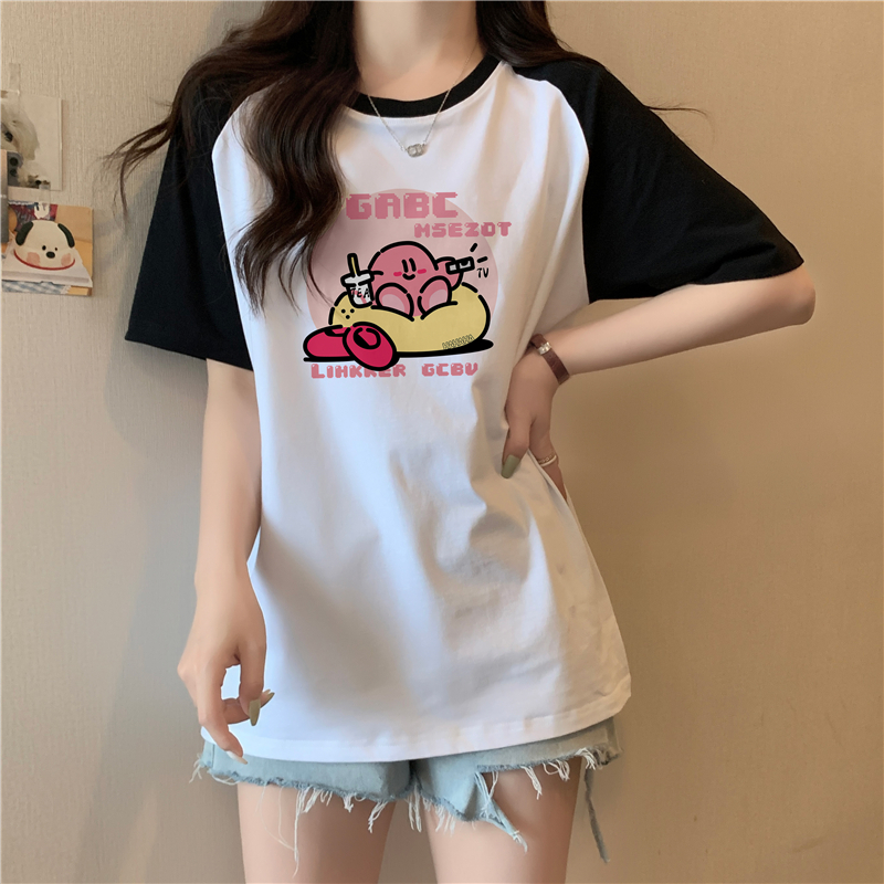 實拍200克純棉夏季新款韓版寬鬆短袖t恤女