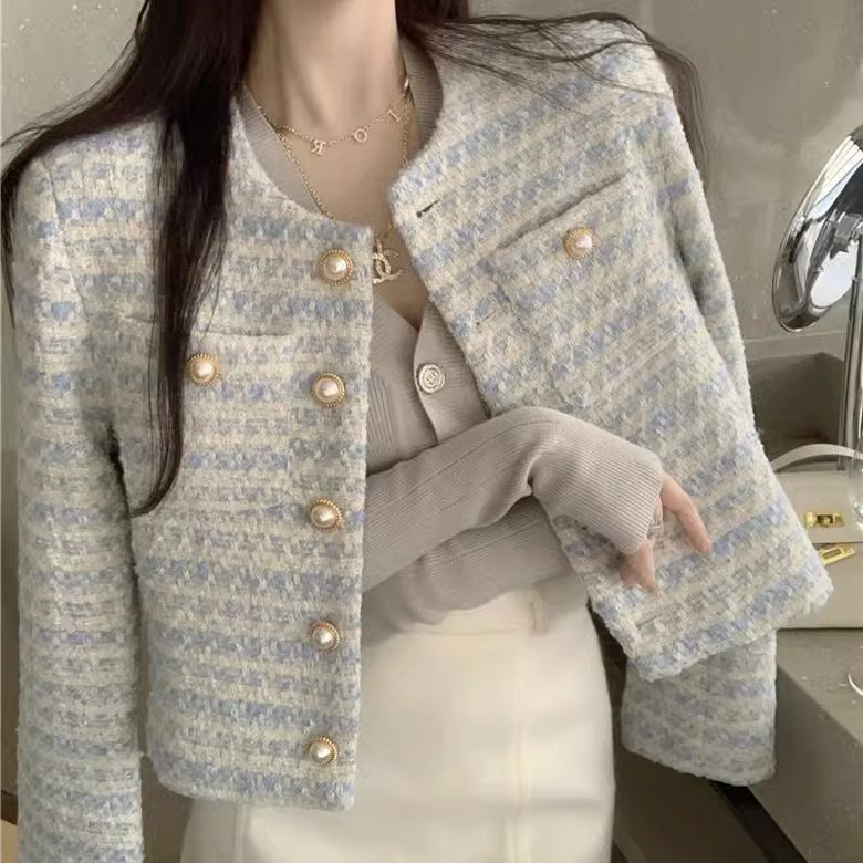 原版做法 小香風外套2024女秋季新款法式設計感小眾寬鬆短款氣質