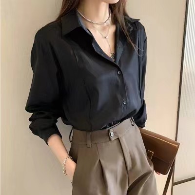 襯衫冷淡系高級感上衣法式白色襯衣設計感2024新款女士