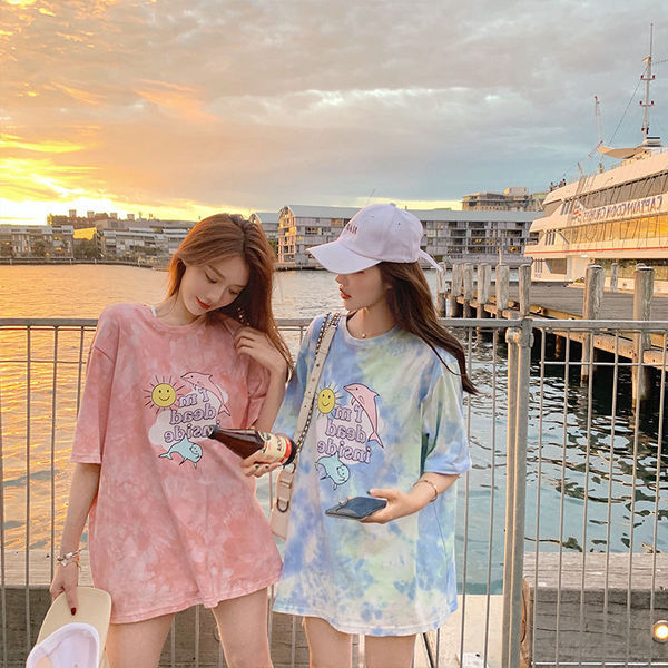 袖t恤女夏辣妹短款修身露臍