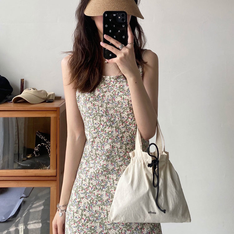ThrH 23SS/Du家 英國梨與小蒼蘭清新碎花裙吊帶連衣裙內搭裙子