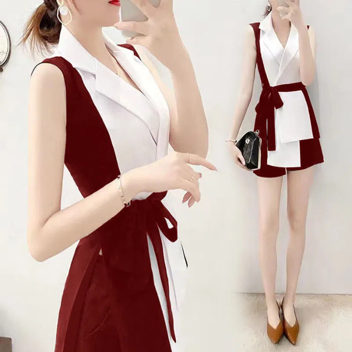 單/套裝 洋氣西服套裝女2024夏季新款韓版時尚西裝短褲氣質兩件套