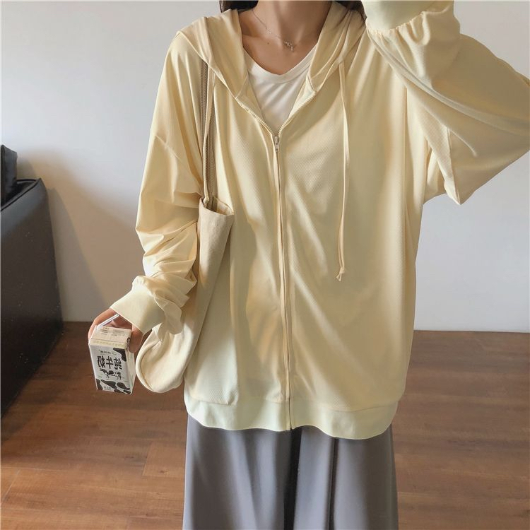 冰絲防曬衣女款夏季薄款2024新款防紫外線透氣防曬服開衫洋氣外套