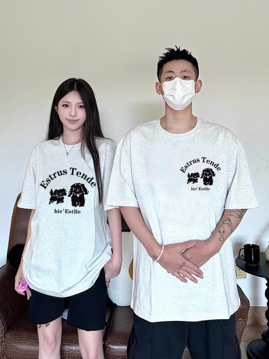 夏季不一樣小眾高級感特別的早春情侶裝夏裝t恤2024新款短袖disoo