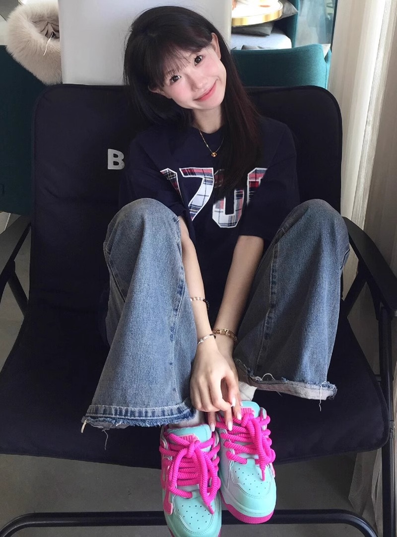 高質量純棉220克精梳緊密手感好直播品質前印花短袖t恤女