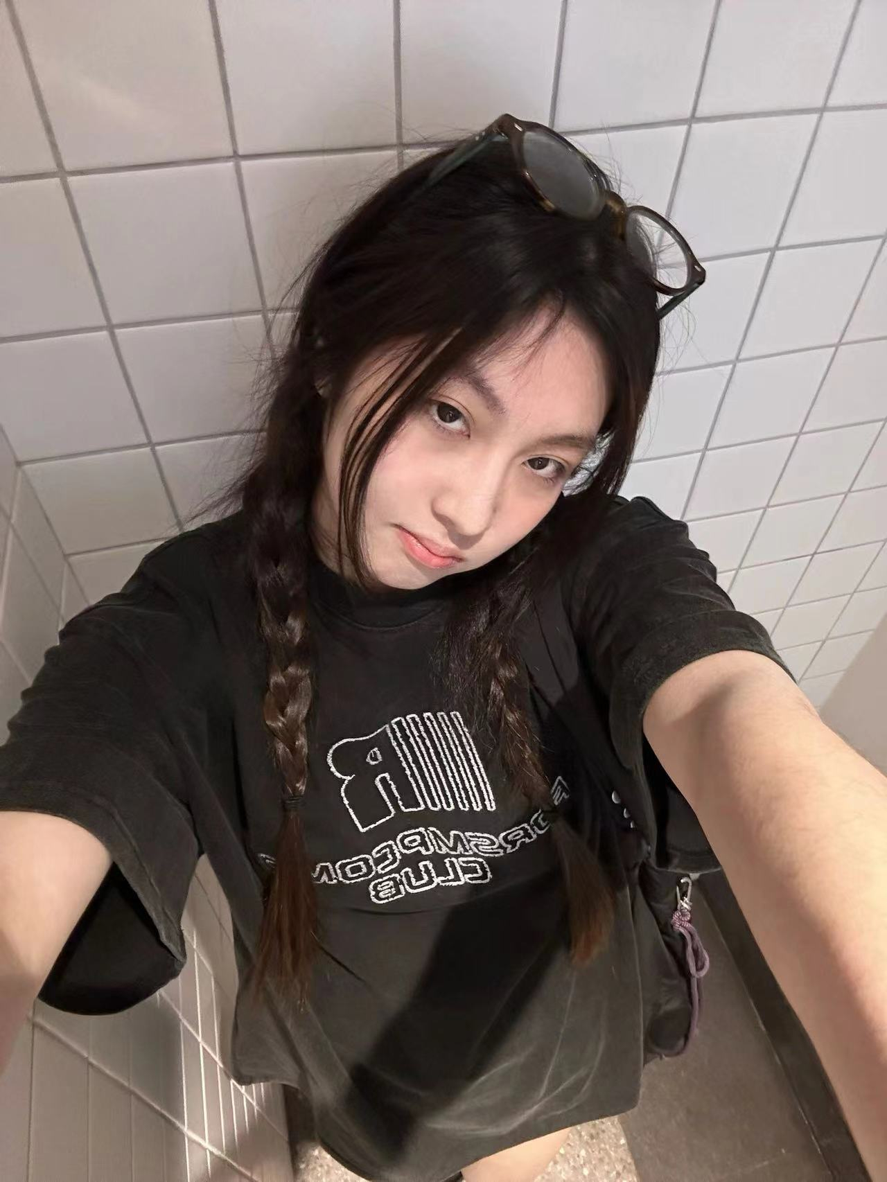 純棉 天貓質量美式復古慵懶風寬鬆百搭字母印花T恤