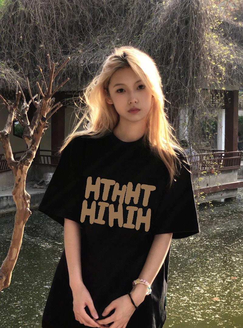 官圖 重磅/精梳純棉 後包領 有縫邊 S-XXXL 夏裝短袖T恤女