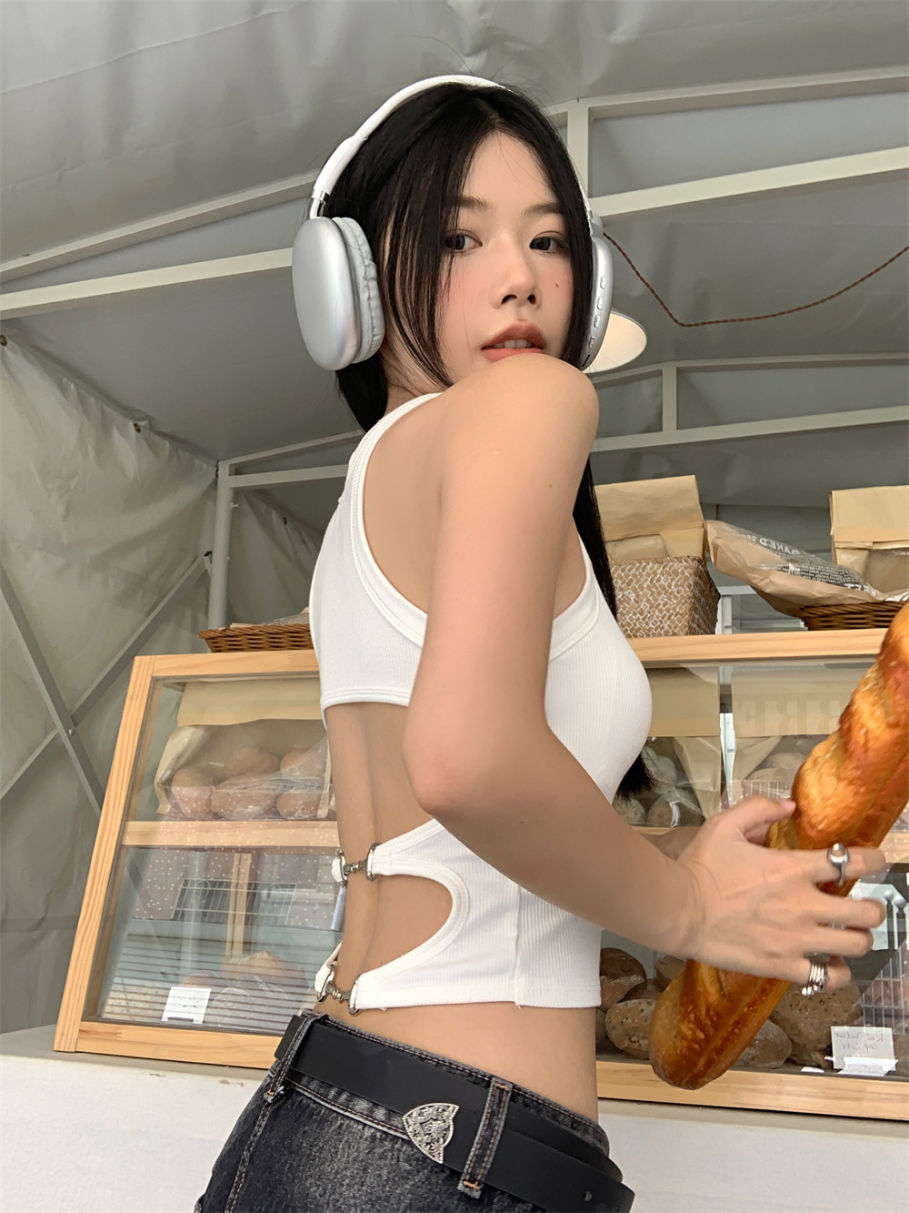 已出貨 鏤空露背吊帶背心女夏外穿新款內搭打底辣妹短款純色夏季
