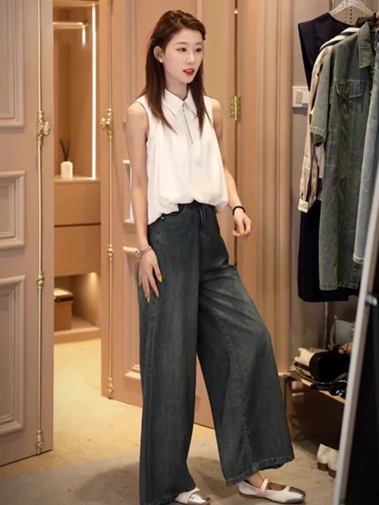 茶系初春穿搭一整套2024女新款早春韓系減齡漂亮夏季酷颯拽姐套裝