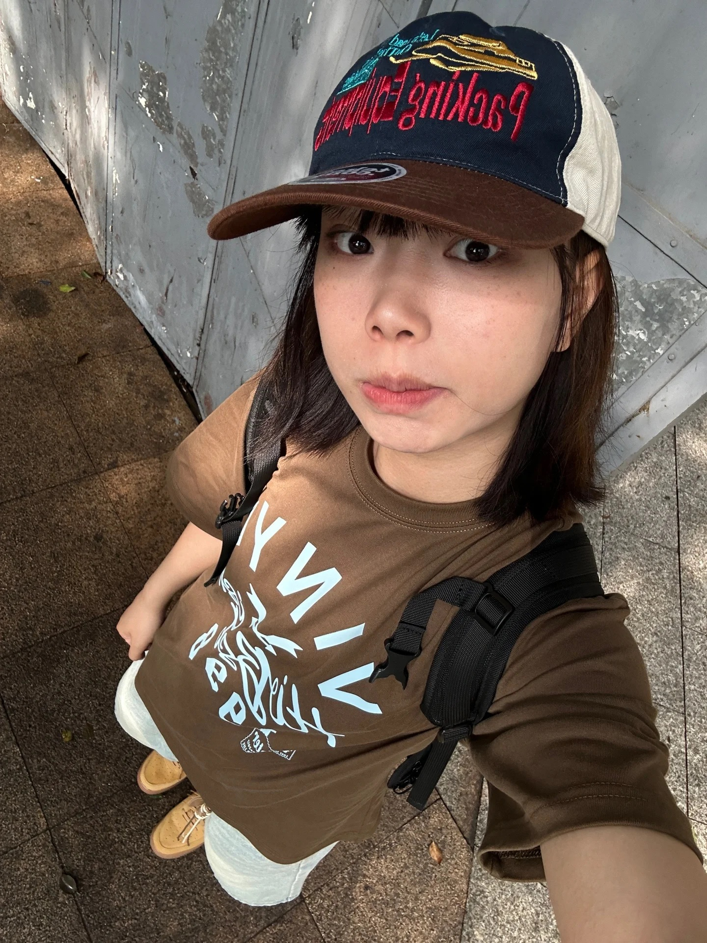 純棉 天貓質量 潮牌原宿風字母印花寬鬆百搭T恤