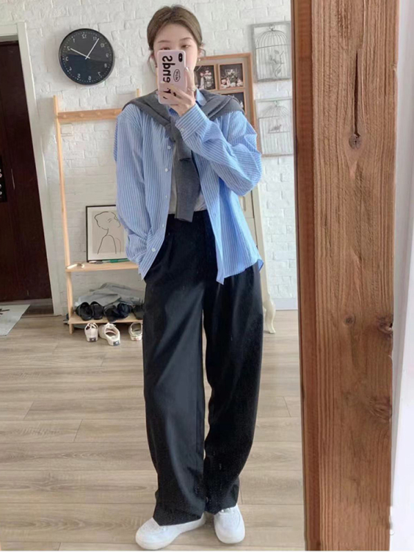 春季女裝2024茶系穿搭一整套梨形身材時尚多巴胺鹽系輕熟兩件套裝