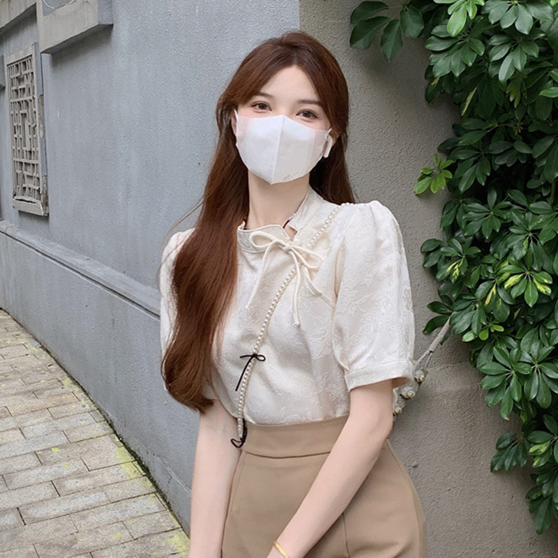 輕熟風女裝女夏款國潮民族新中式改良旗袍上衣高腰襯衫