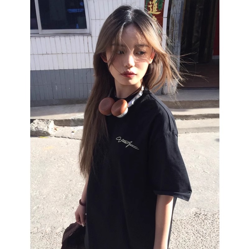 高質量純棉220克精梳緊密手感好直播品質前印花短袖t恤女