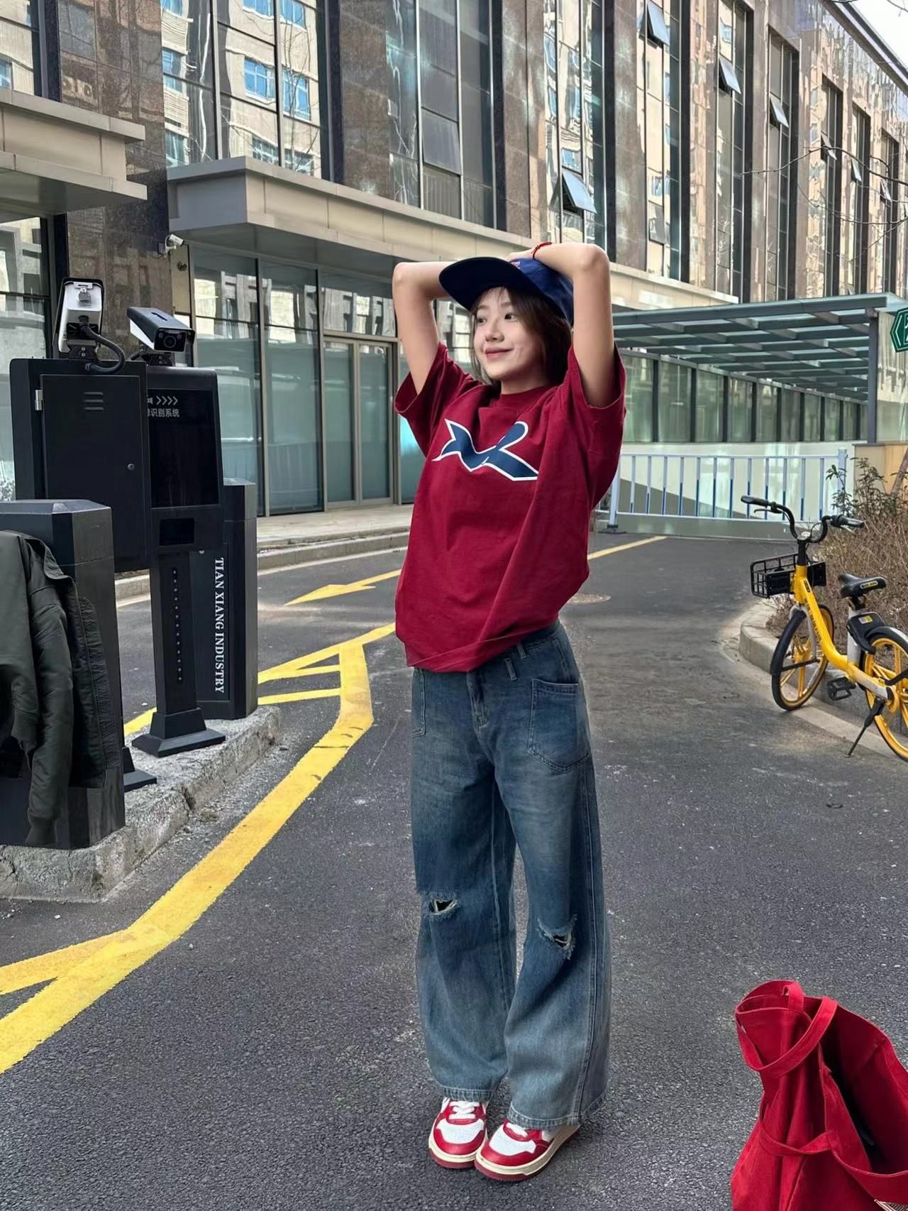高質量純棉220克精梳緊密手感好直播品質前印花短袖t恤女