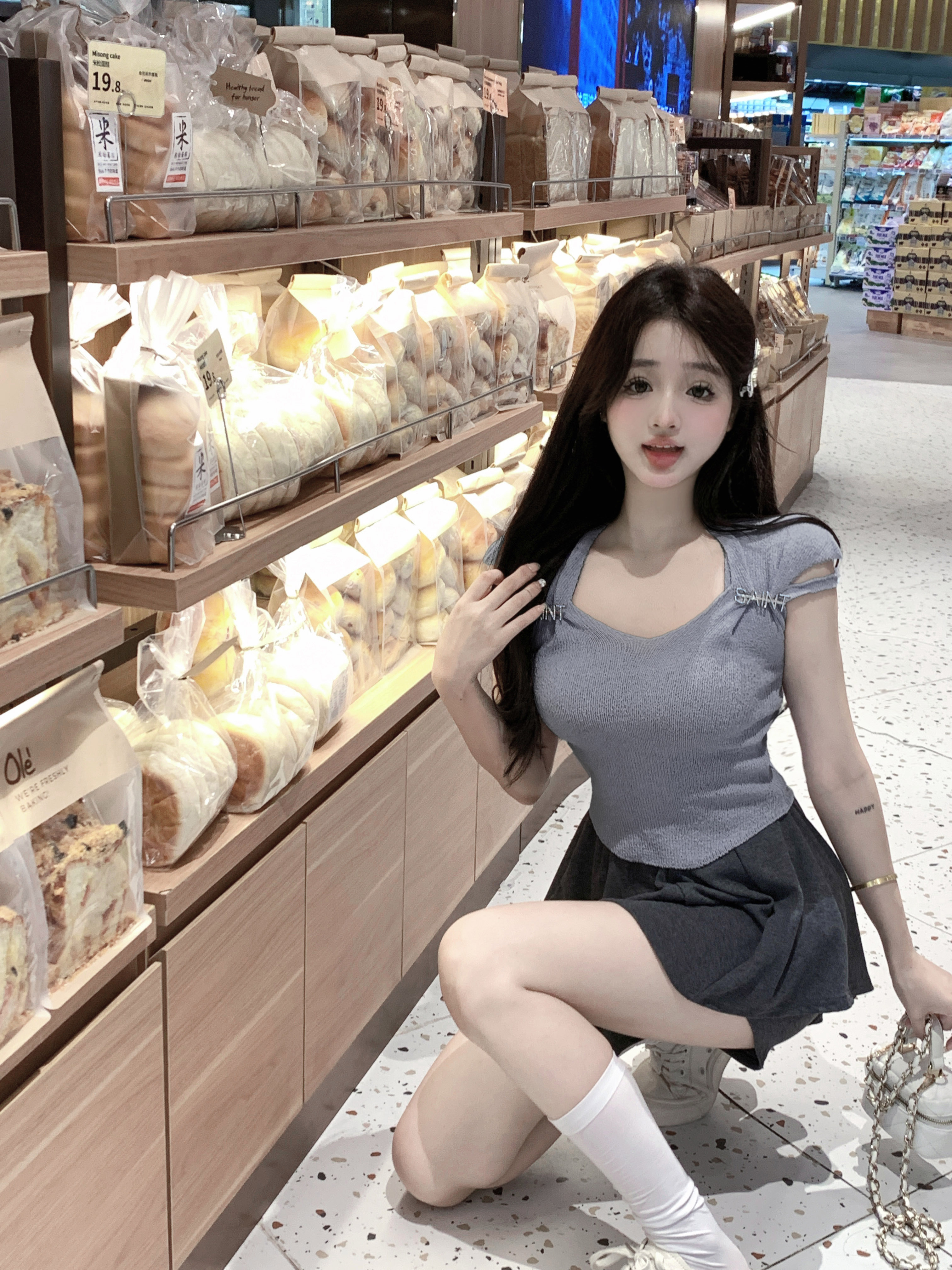 已出貨 夏季復古法式針織衫辣妹顯瘦V領上衣緊身短款無袖T恤純色