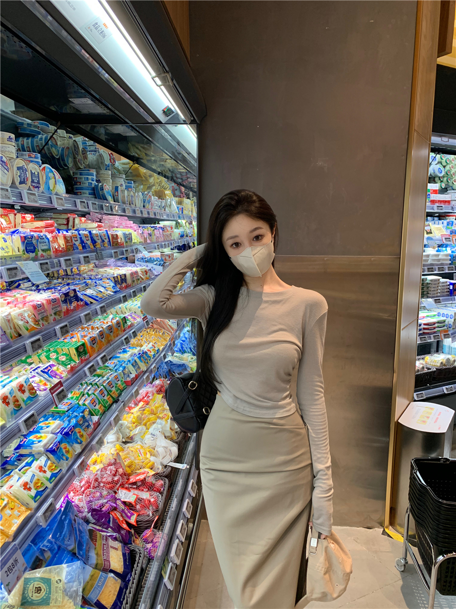 實拍 御姐輕熟風套裝辣妹防曬上衣夏季裙子包臀半身裙兩件套