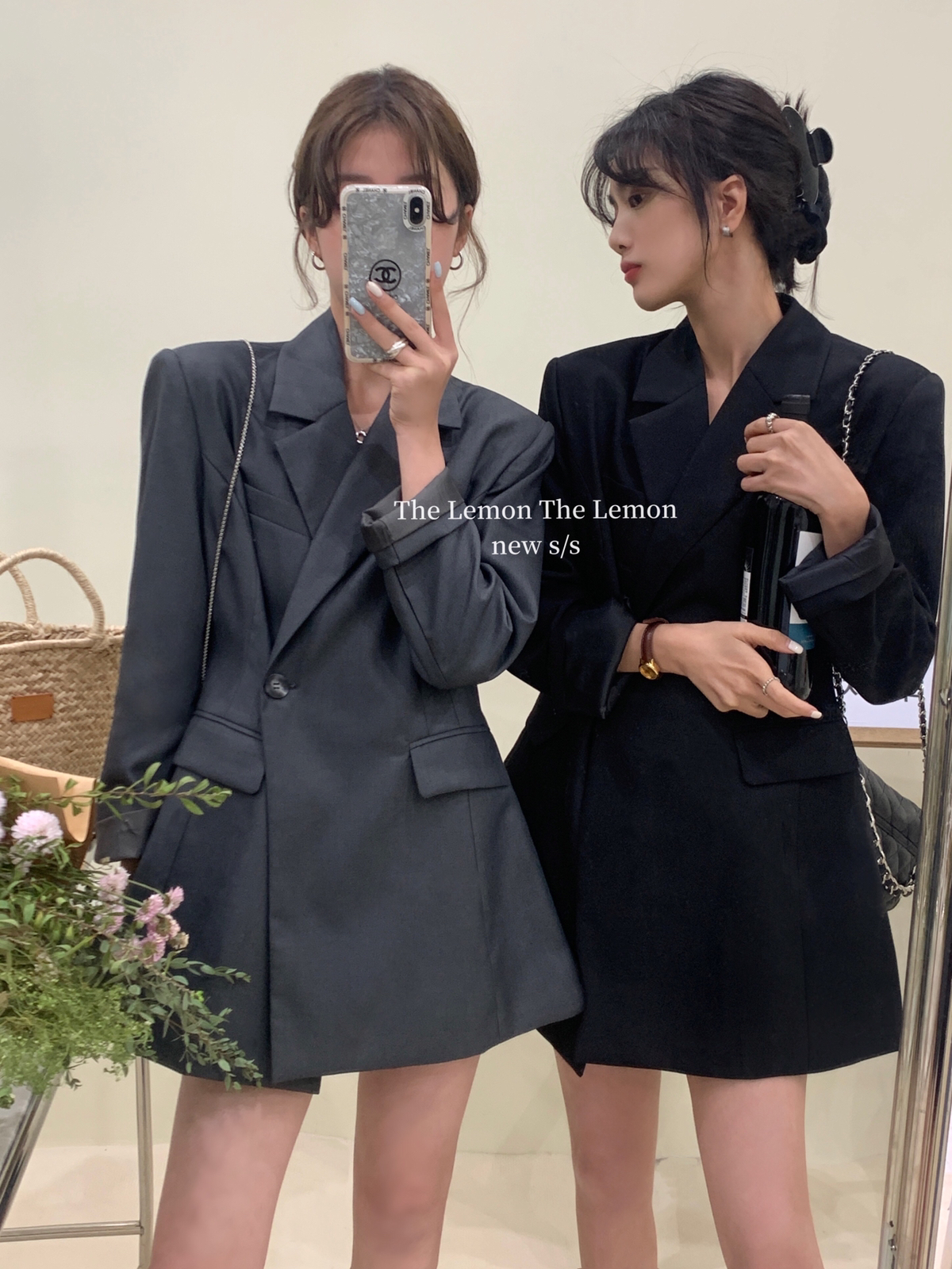 THE LEMON2024年春季新款高級感側扣收腰西裝外套女設計感小眾