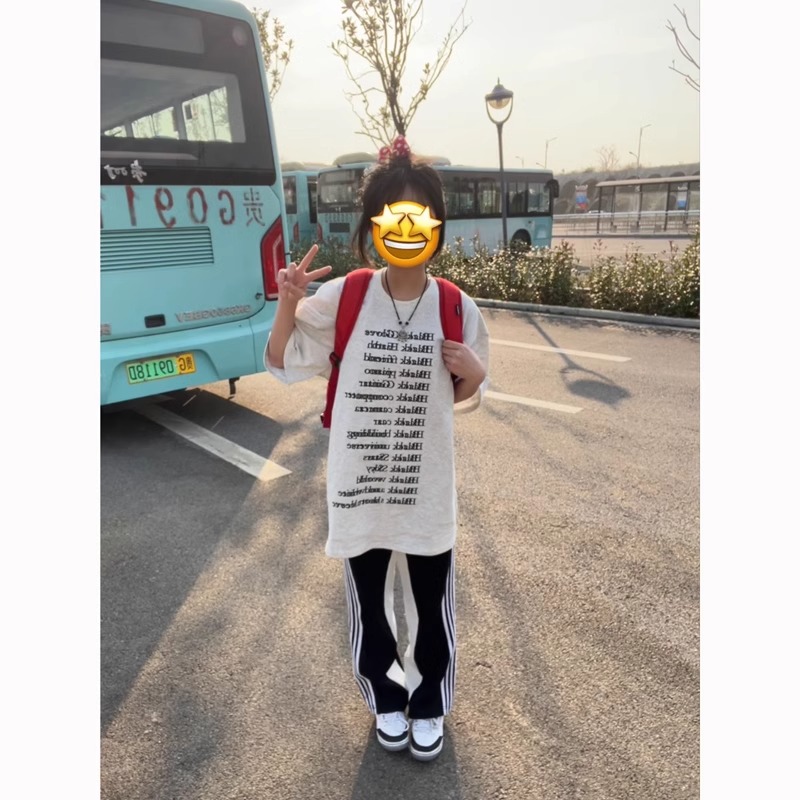 高質量純棉220克精梳緊密手感好直播品質前印花短袖t恤女