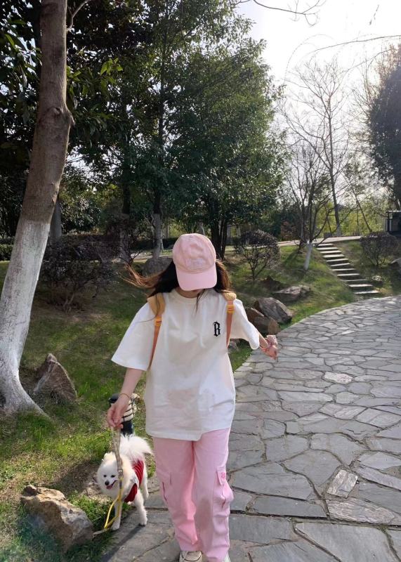 高質量純棉220克精梳緊密手感好直播品質前後印花短袖t恤女