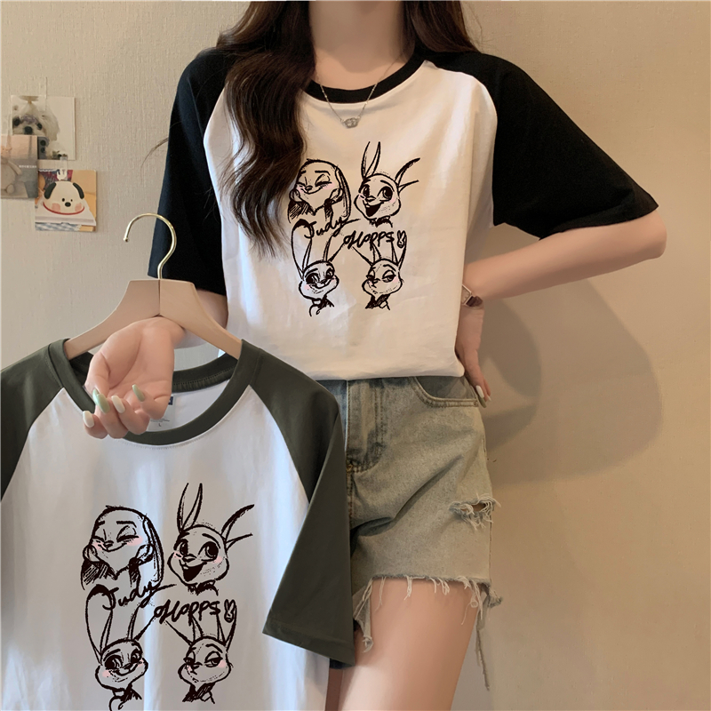 實拍200克純棉夏季新款韓版寬鬆短袖t恤女潮