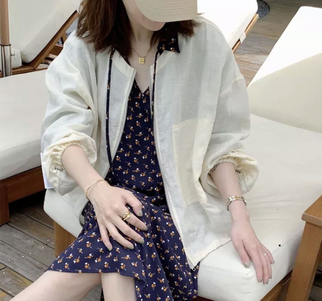 2024新春防曬衣女新款防紫外線長袖輕薄透氣寬鬆韓版連帽防曬服