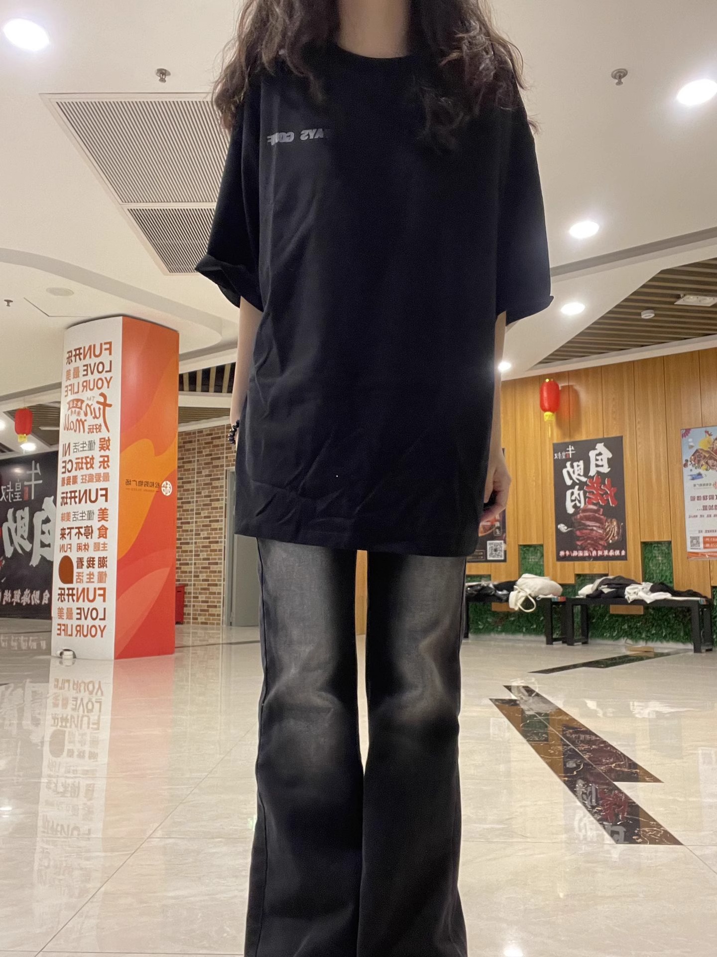 高質量純棉220克精梳緊密手感好直播品質前後印花短袖t恤女
