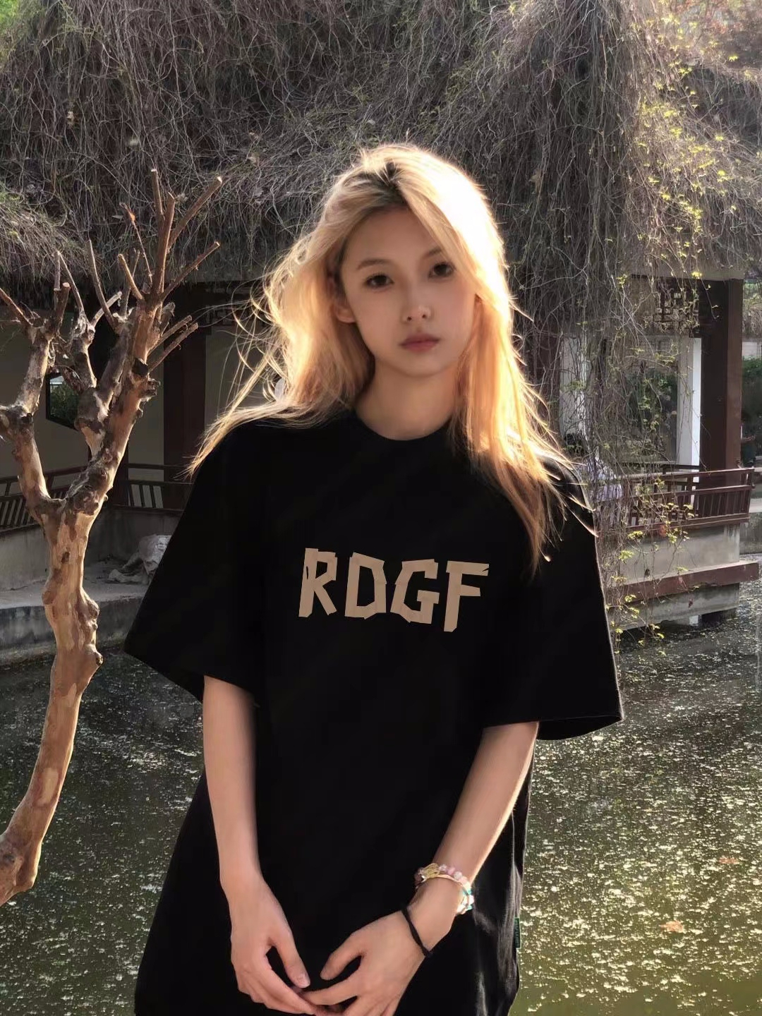 印花圓領短袖T恤女春夏季新款港味寬鬆顯瘦休閒百搭上衣