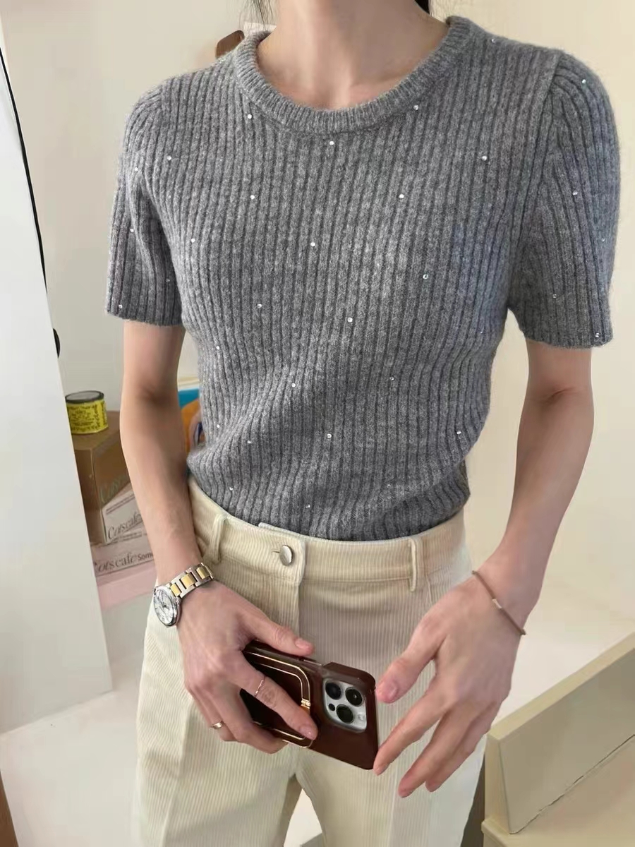 2024 early spring new niche slimming cropped tops