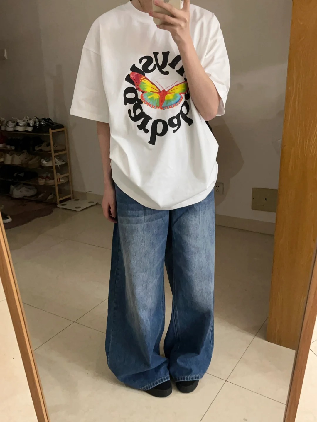 純棉 天貓質量 韓版原宿風印花寬鬆百搭休閒T恤