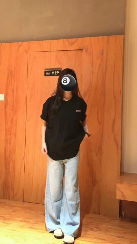 高質量純棉220克精梳緊密手感好直播品質前後印花短袖t恤女
