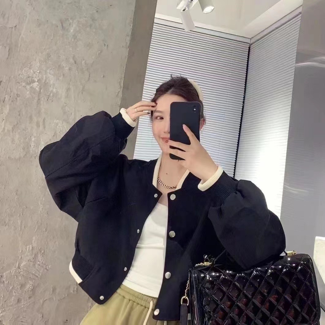 薄款高街棒球服女學院風韓版印花個性帥氣夾克外套潮