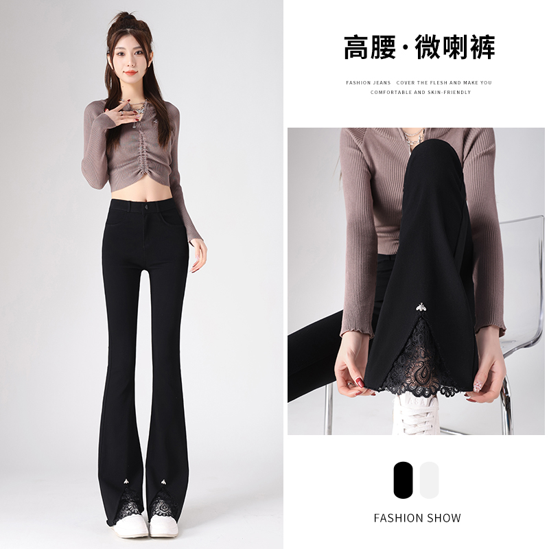 實拍~韓版百搭加長拖地褲高個子微喇叭褲七分小個子八分九分長褲
