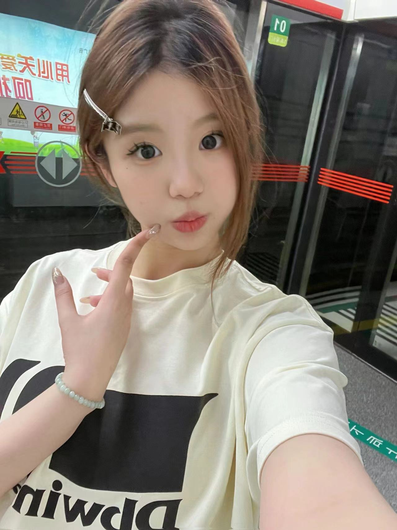 高質量純棉220克精梳緊密手感好直播品質前印花短袖t恤女
