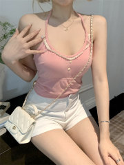 Delivered Sweet Innocent Girl Cute Neck Strap Sexy Women Pure Desire Hot Babe Bra Top Summer Solid Color