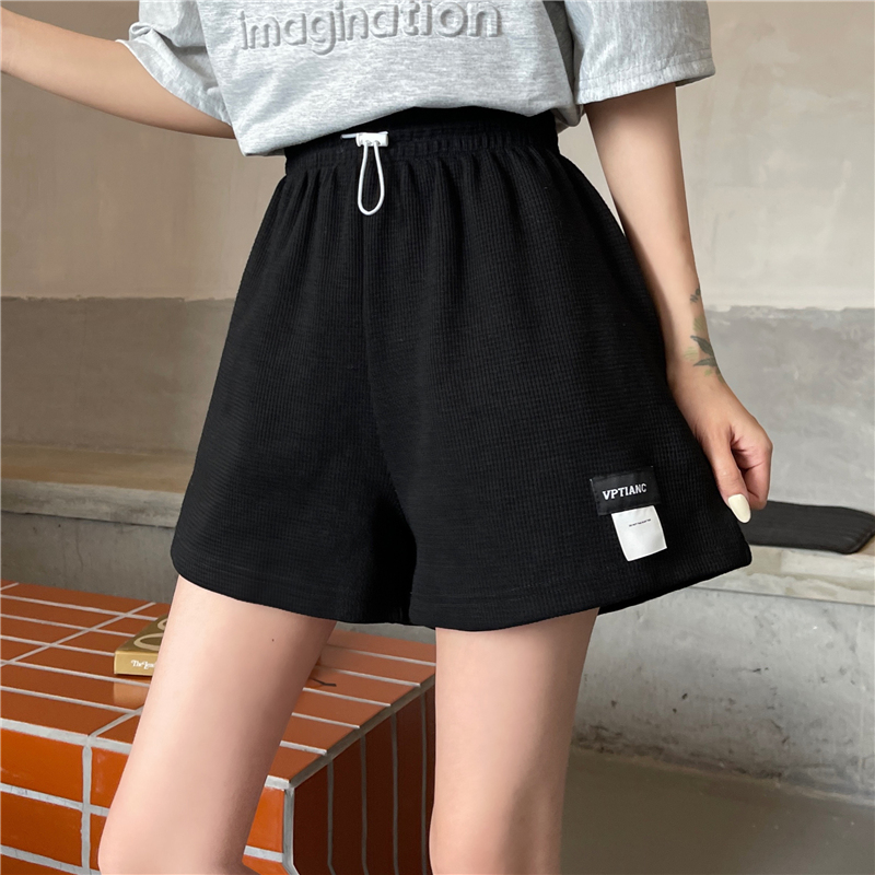 825#-實拍6535米尼夏季新款寬鬆休閒顯瘦闊腿短褲女